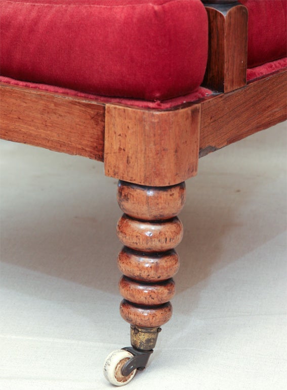 Wood Bobbin-Turned Library Chair, England, c. 1860