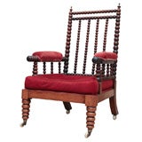 Bobbin-Turned Library Chair, England, c. 1860
