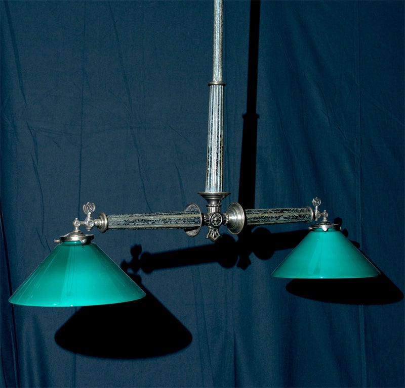 Brass, Iron & Tin Billiard Style Fixture