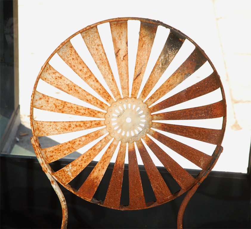 Vintage Metal Garden Chairs at 1stDibs