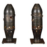 Pair of Burner Can Table Lamps