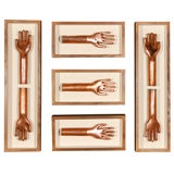 Framed Copper Glove Molds