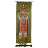 Intricate Ecuadorian Woven Wall Hanging Tapestry by Olga Fisch