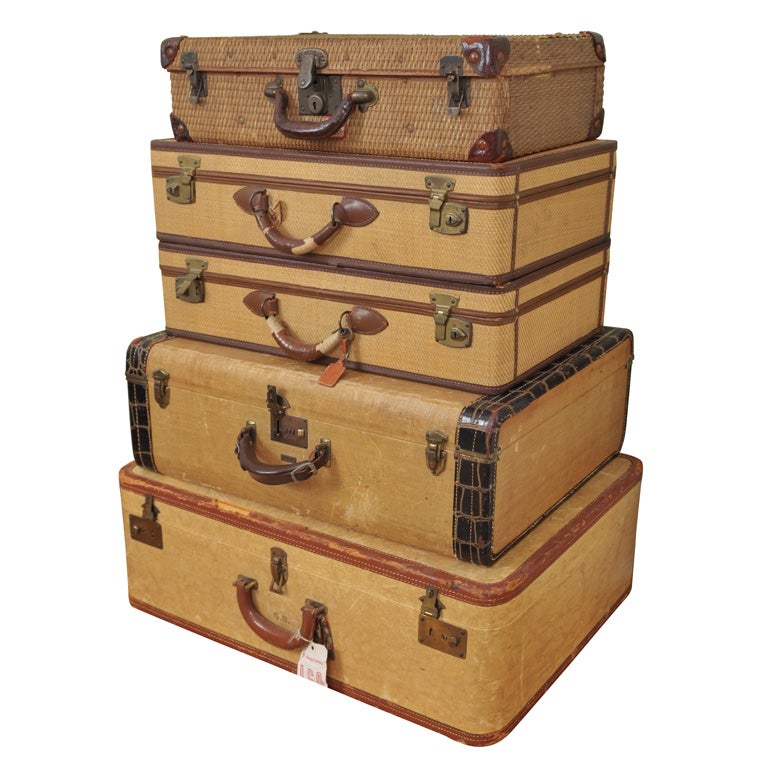 Fill up five graduated suitcases with your treasures! For Sale