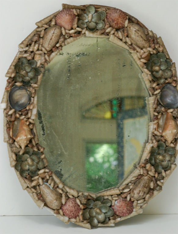 Shell Encrusted Mirror