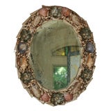 Vintage Shell Encrusted Mirror