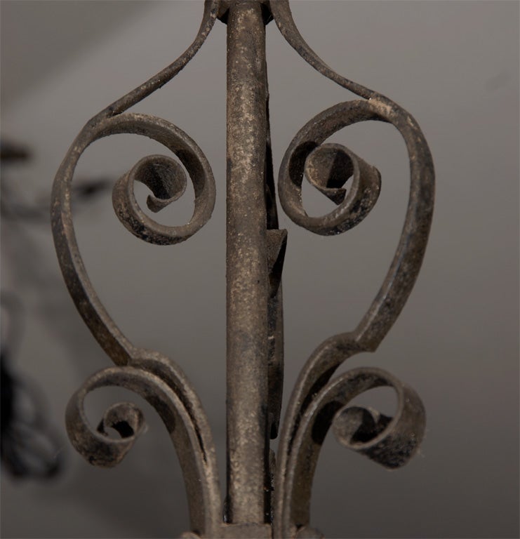 Iron Lantern with Opalene Glass Insert