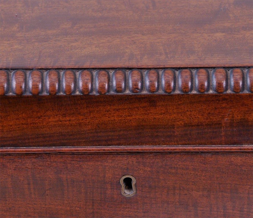 Brass  Period  Regency  Mahogany Coffer Style Box