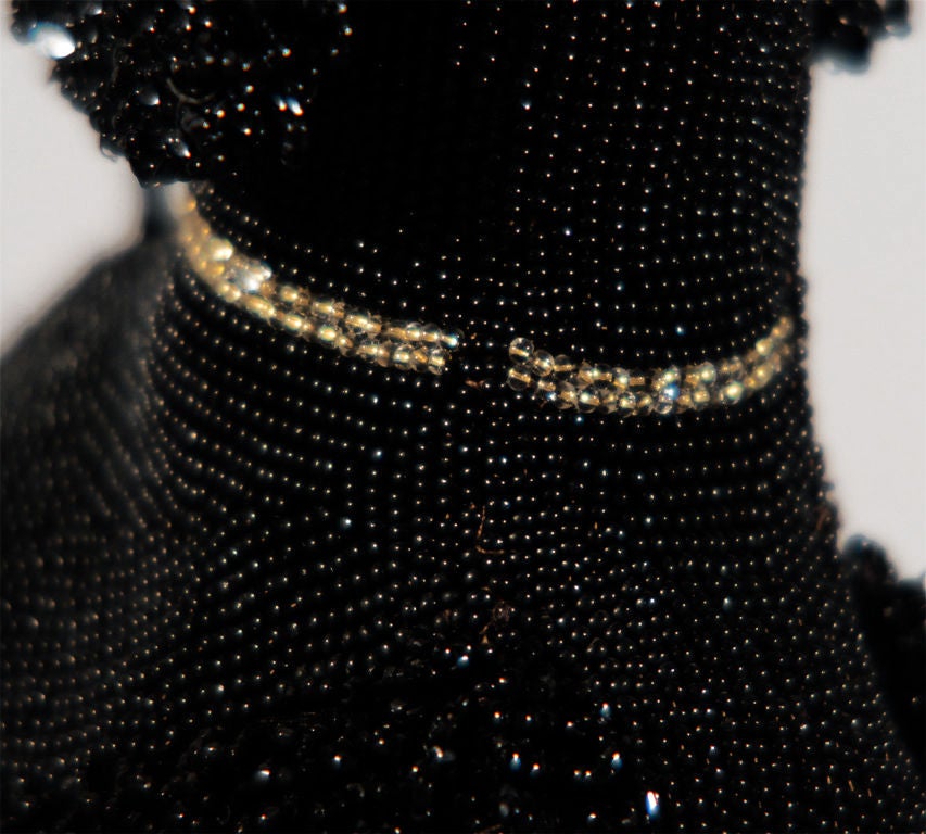 A Walborg Black Beaded Poodle Purse For Sale 2