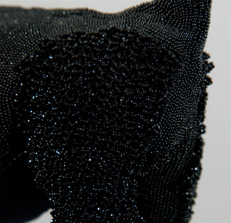 A Walborg Black Beaded Poodle Purse For Sale 5
