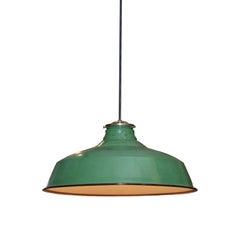 Green Enamel Pendant Fixture