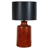 Redwood Burl Bottle Form Table Lamp