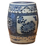 Blue and White Chinese Garden Seat