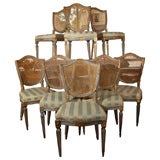 Set of Eight Venetian Chairs