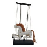 Folk Art Articulated Horse Marionette