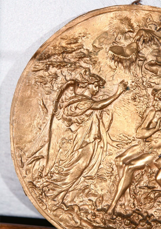 Bronze Plaque with Adam and Eve at 1stDibs