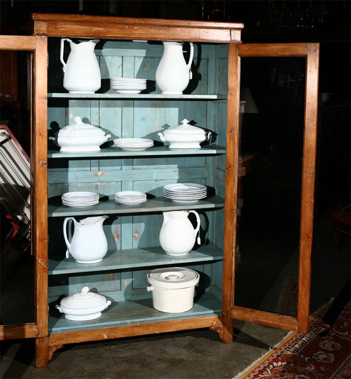 American Tall Cabinet with Glass Doors