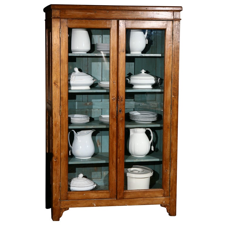 Tall Cabinet with Glass Doors