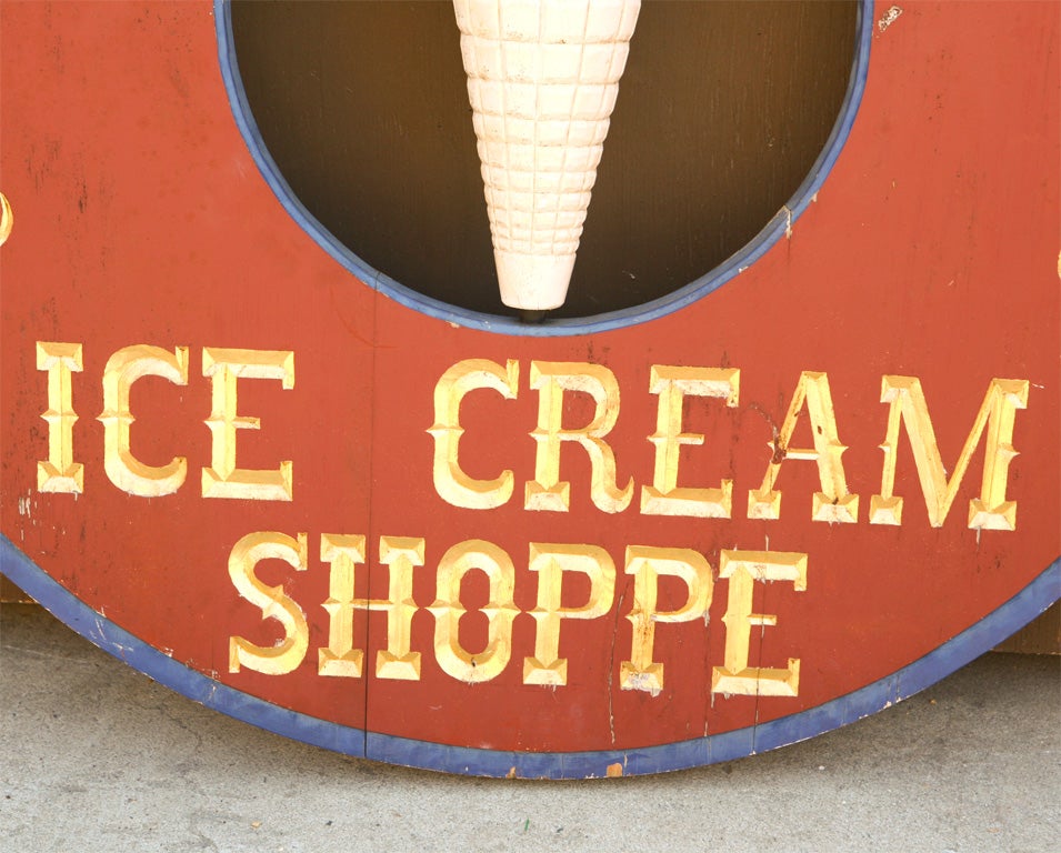ice cream shop signs