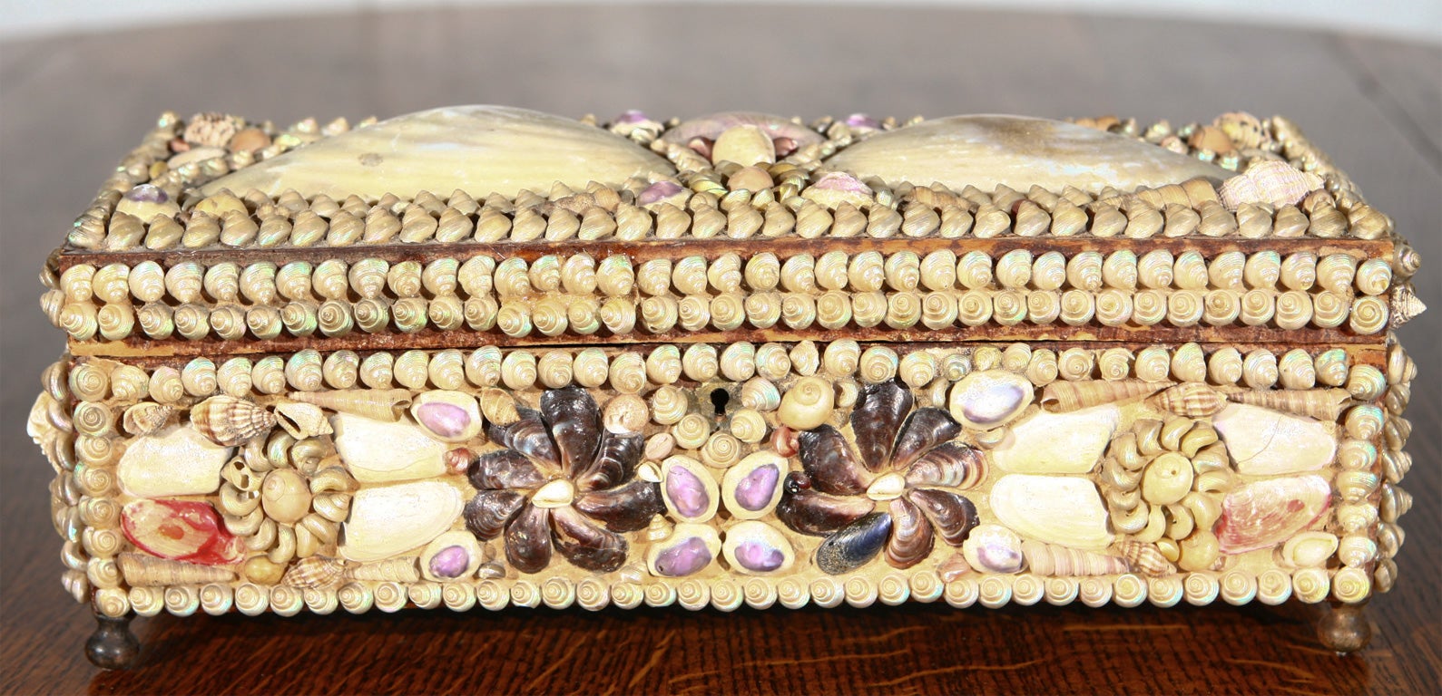 Large Box with Shell Decoration