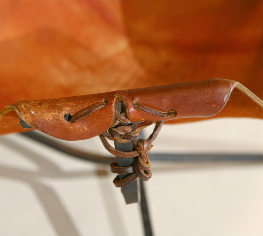 Leather Lotus Sling Chair 4