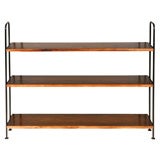 Vintage Luther Conover Walnut & Iron Bookshelf