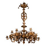 Cast Bronze Chandelier