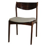 Set of 4 Curved Back Rosewood Dining Chair