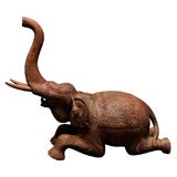 Wood carved elephant
