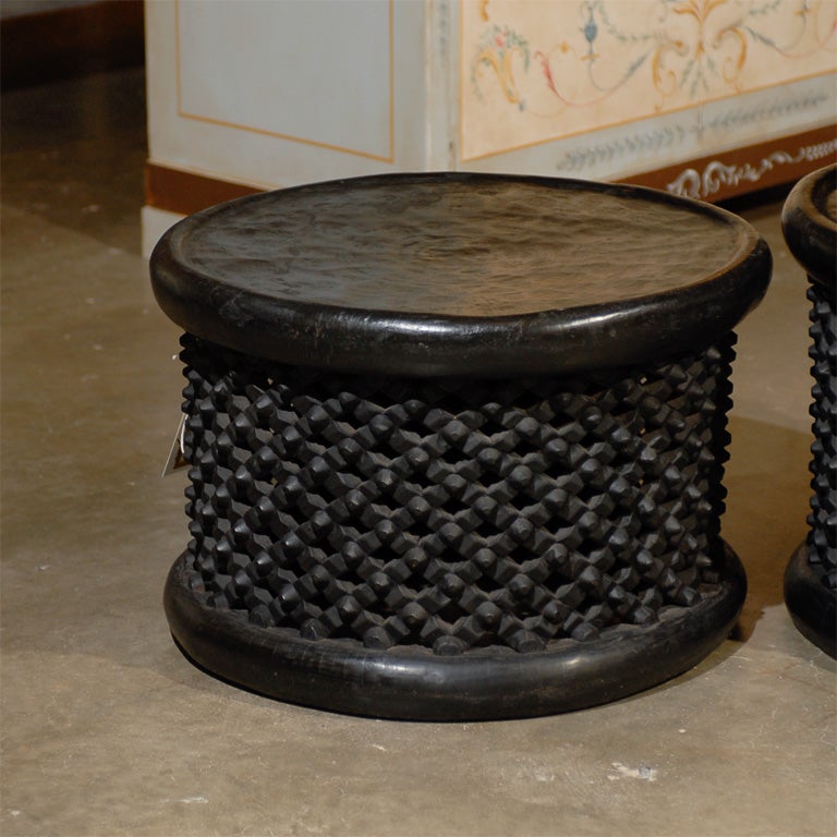 Tribal African Spider Stool