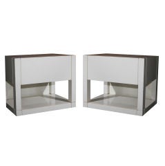 Pair of Lacquered Nightstands