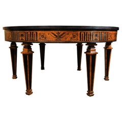 A NEOCLASSIC STYLE CENTER TABLE. PROBABLY ITALIAN, 20th CENTURY