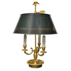 AN EMPIRE STYLE BOUILLOTTE LAMP.  20th CENTURY