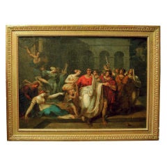 UPRISING IN ANCIENT ROME. CIRCLE OF ETIENNE BARTHELEMY GARNIER