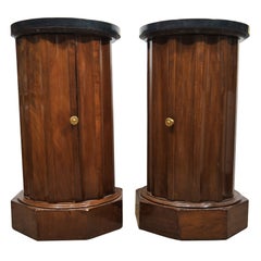 Antique A PAIR OF EMPIRE POT CUPBOARDS. FRENCH,  EARLY 19th CENTURY