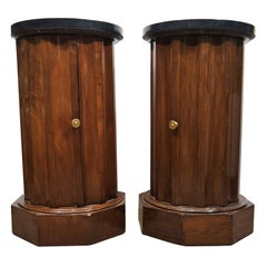 A PAIR OF EMPIRE POT CUPBOARDS. FRENCH, EARLY 19th CENTURY