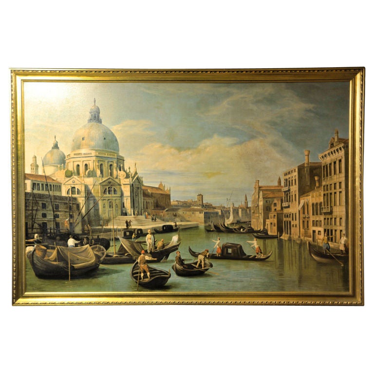 A  VIEW OF THE GRAND CANAL, VENICE. M. FABIANI,  20th CENTURY For Sale