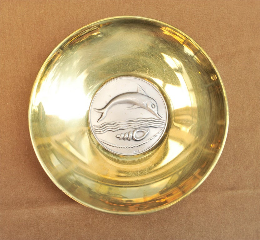 Greek Sterling and Gilt Plate by Ilias Lalaounis