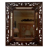 Flemish Carved Oak Mirror Antique Flemish Carved Oak Mirror
