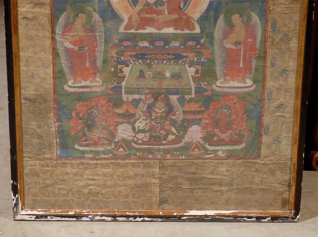 18th Century Hand Painted Tibetan thangka 1