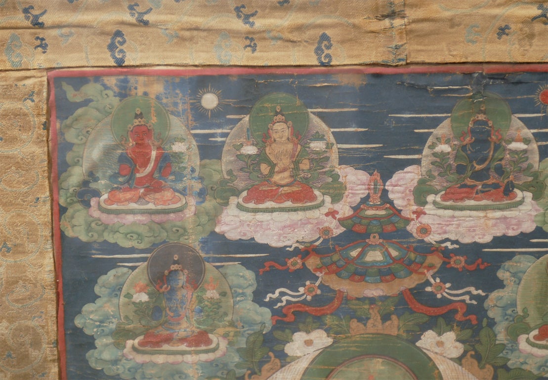 18th Century Hand Painted Tibetan thangka 2