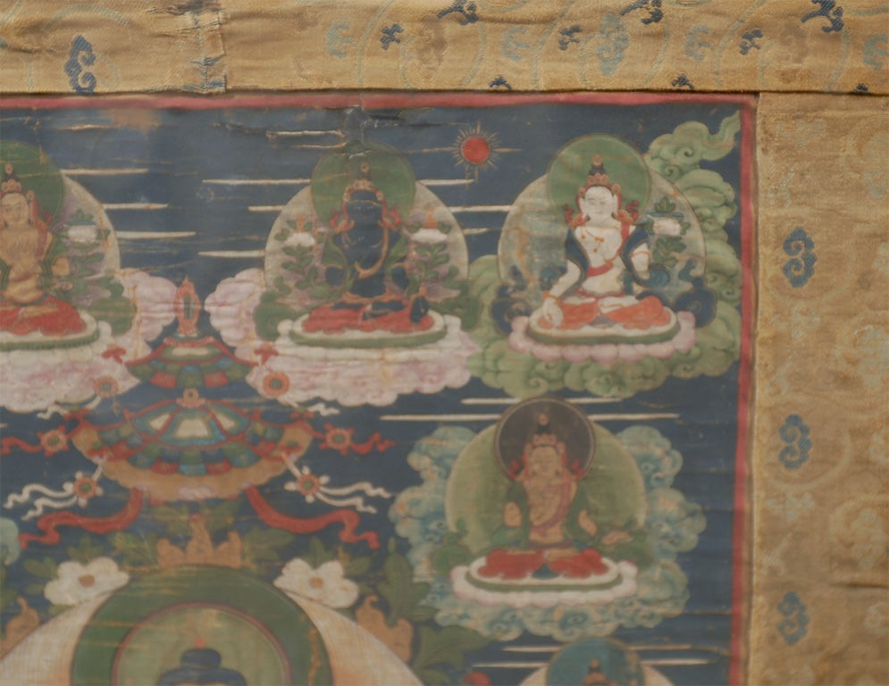 18th Century Hand Painted Tibetan thangka 3