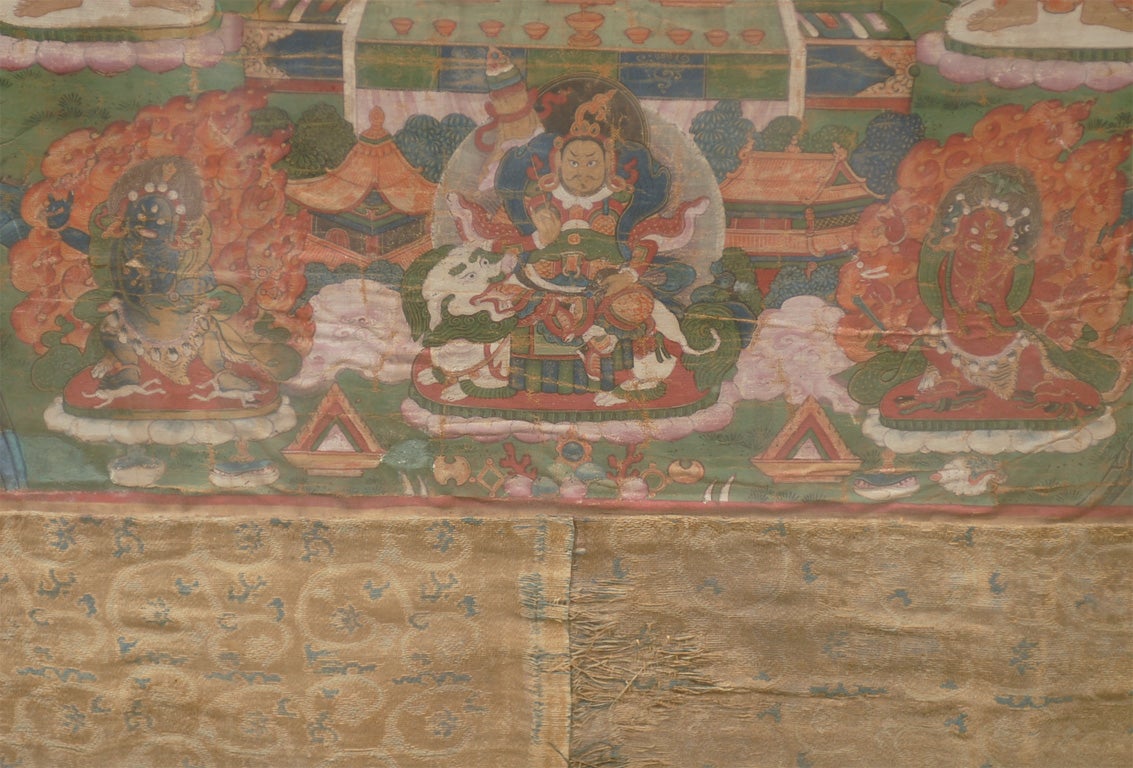 18th Century Hand Painted Tibetan thangka 4
