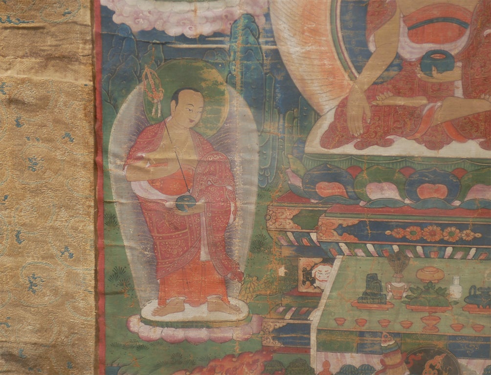 18th Century Hand Painted Tibetan thangka 5