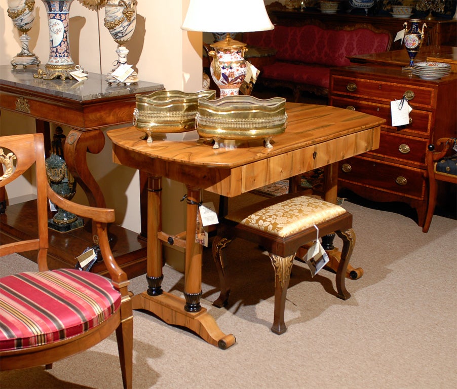 Pair of Pierced Brass Jardinieres with Paw Feet