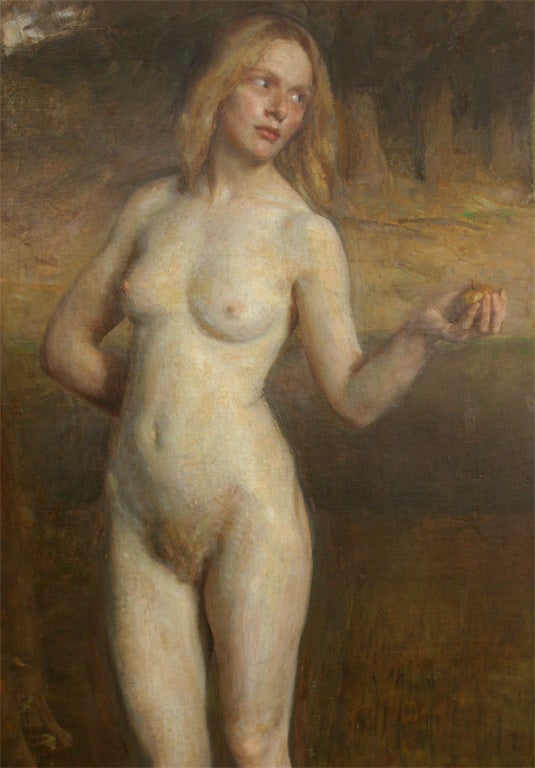 20th Century Adam & Eve by Julius Paulsen For Sale