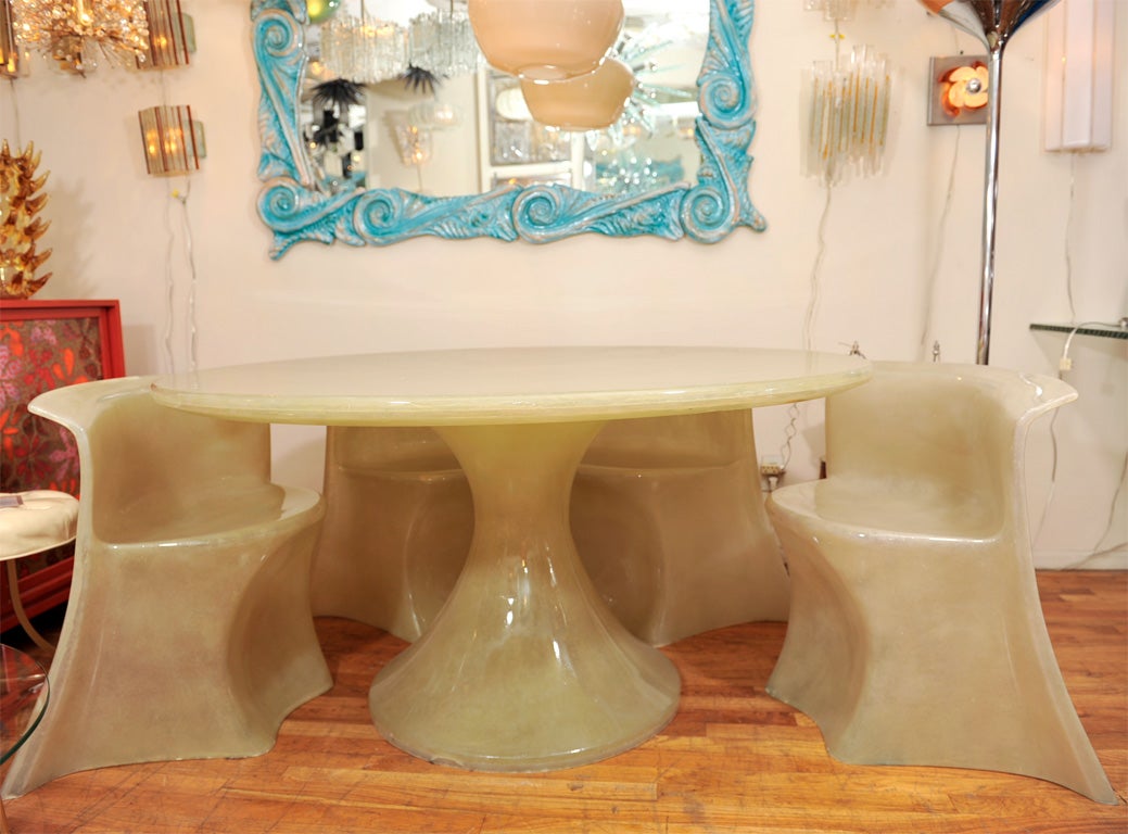 Resin dining set