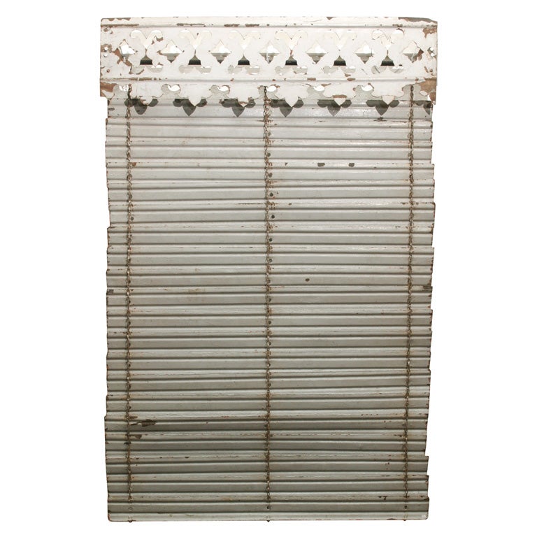 Painted Iron Shutter For Sale