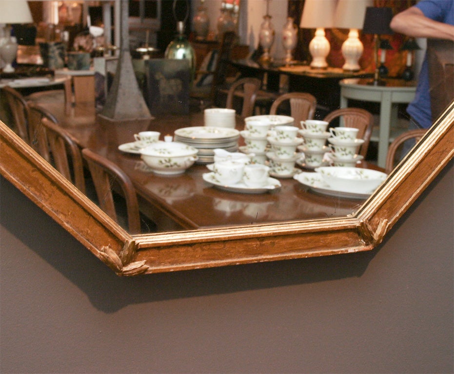 Wood Regency Style Octagonal mirror For Sale