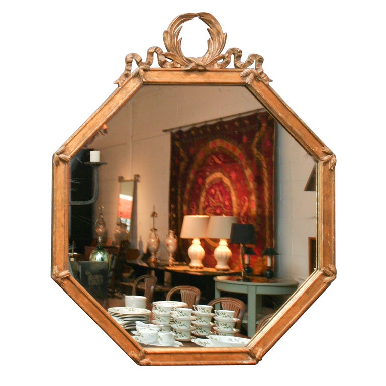 Regency Style Octagonal mirror For Sale